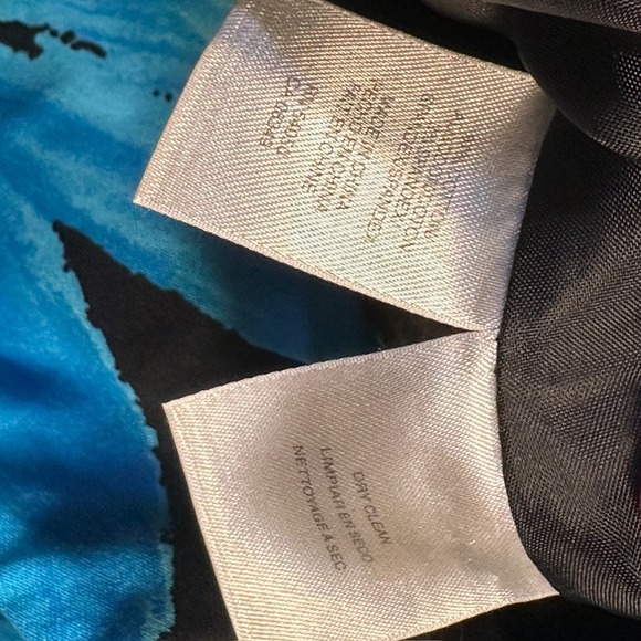 Jones New York Dress Size 12 Black Blue Floral Sleeveless Career‎ - Picture 4 of 6